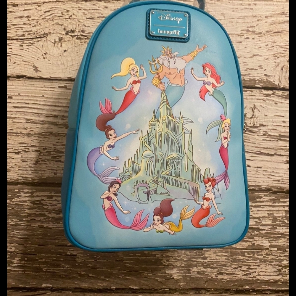 Disney Loungefly Ariel, sisters and Triton Grotto Treasures Exclusive
